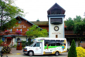 Bavarian Inn's new bio-diesel shuttle runs on the recycled cooking oil used to cook its famous Frankenmuth chicken dinners.
